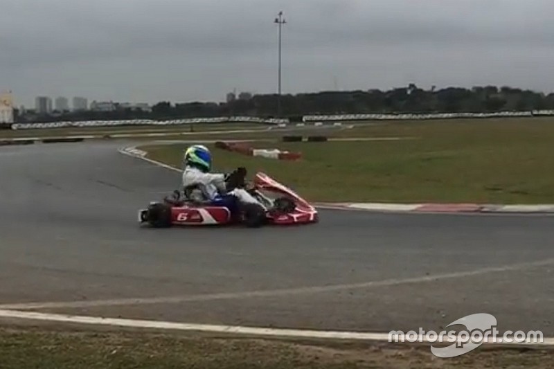 De olho em retorno à F1, Massa treina com kart em Interlagos
