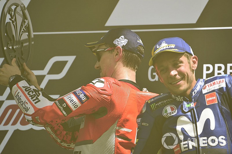 Lorenzo: Mesmo sem vencer, já era melhor que Rossi na Ducati