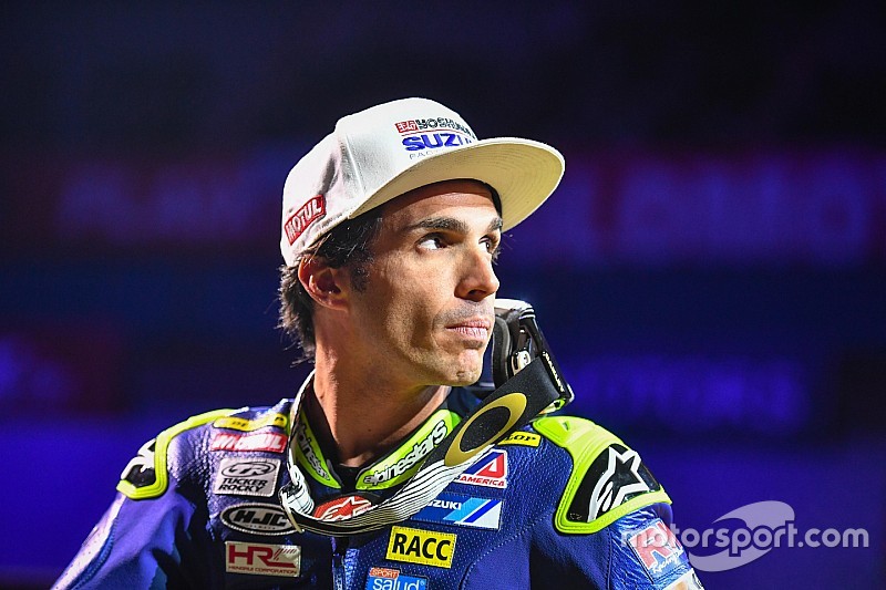 Еліас протестує мотоцикл MotoGP Suzuki на Сепанзі
