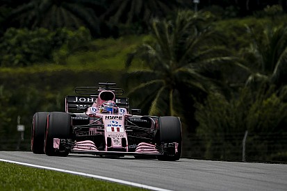 Kettős pontszerzés a Force Indiánál: fenomenális Perez, peches Ocon