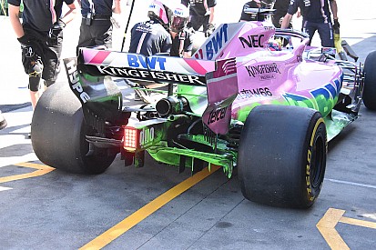 Force India: manca carico posteriore, c'è un errore nella VJM11