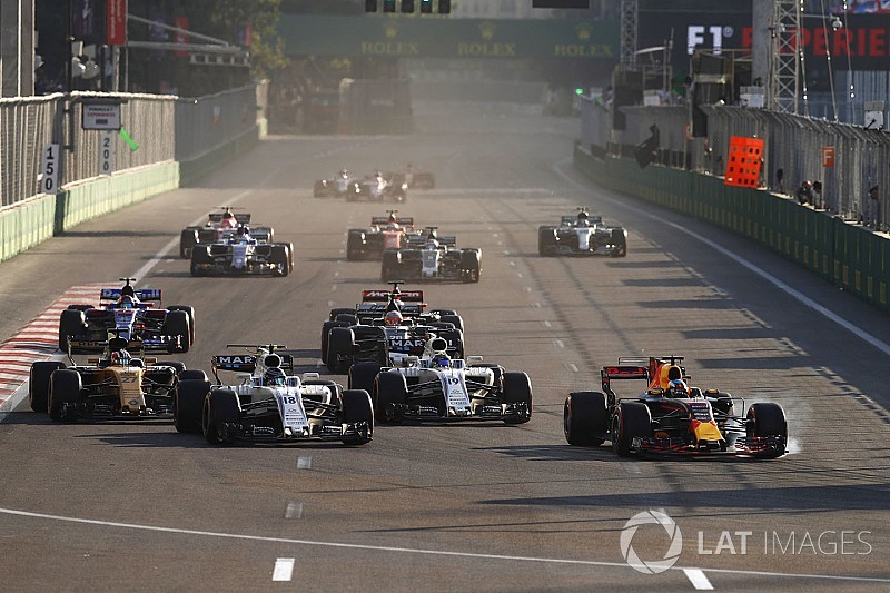 Jumlah aksi salip F1 2017 terendah sejak debut DRS