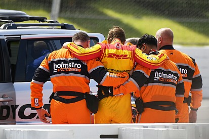 Kazada 139G kuvvete maruz kalan Hunter-Reay Pocono'da yarışacak