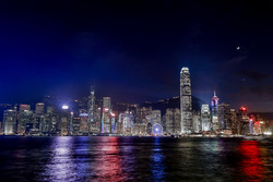 Hongkong bei Nacht