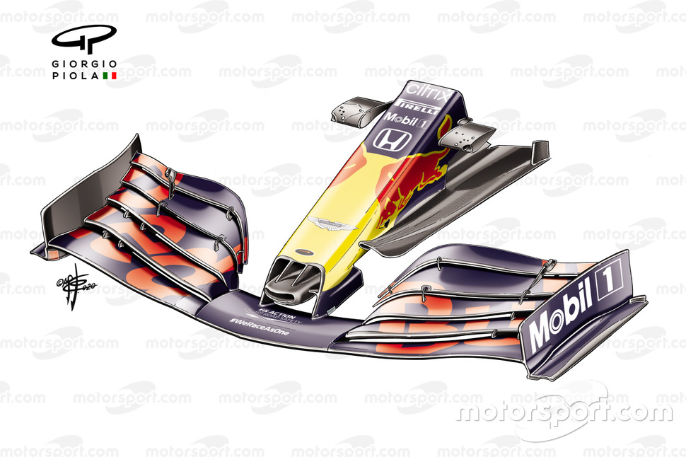 Переднее антикрыло Red Bull Racing RB16, Гран При Турции