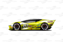 Fantasy NASCAR design van de toekomst