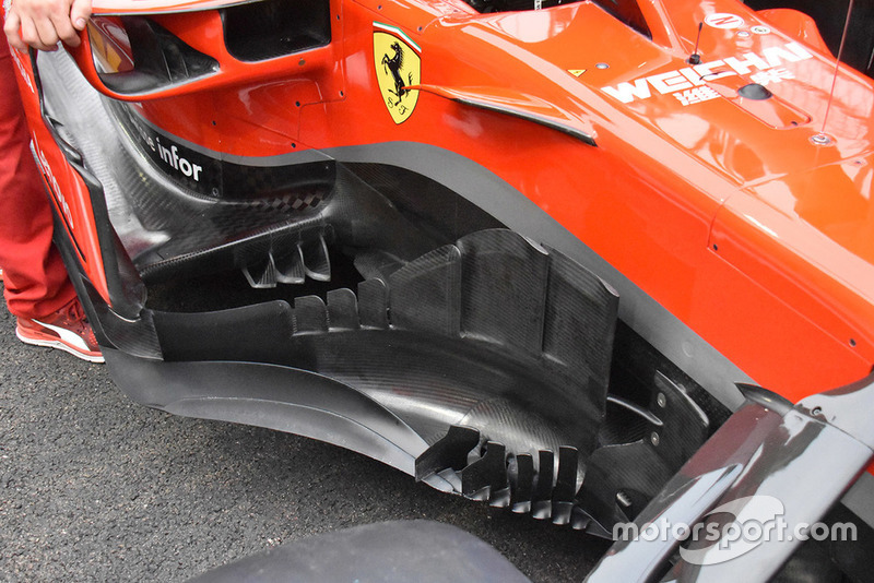Vordere Windabweiser am Ferrari SF71H