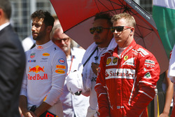 Daniel Ricciardo, Red Bull Racing, Lewis Hamilton, Mercedes AMG F1, Kimi Raikkonen, Ferrari