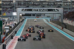 Valtteri Bottas, Mercedes F1 W08, Lewis Hamilton, Mercedes F1 W08, Sebastian Vettel, Ferrari SF70H,