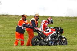 Andrea Dovizioso, Ducati Team crash