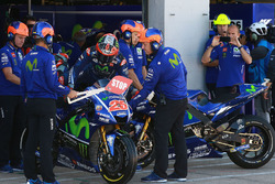 Maverick Viñales, Yamaha Factory Racing, Bikewechsel in der Boxengasse