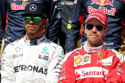 Lewis Hamilton, Mercedes AMG F1 Team and Sebastian Vettel, Ferrari