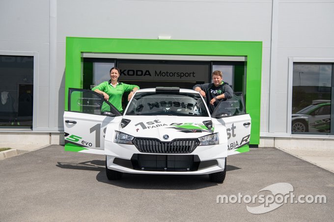 Sarka Kralova, Toni Gardemeister, Skoda Fabia R5 Evo, Skoda Motorsport