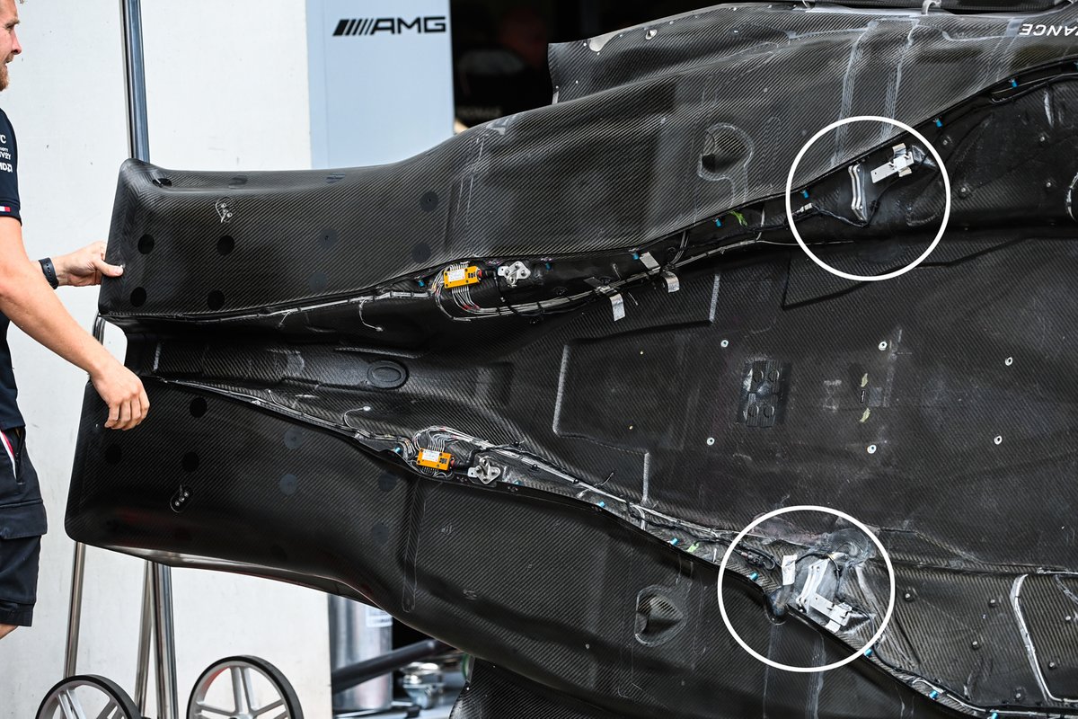 Днище Mercedes W13