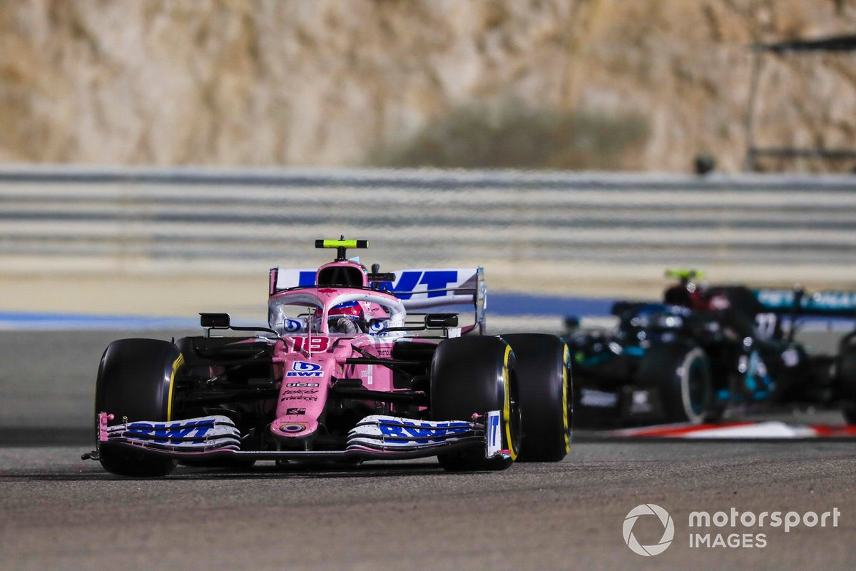 Lance Stroll, Racing Point RP20, Valtteri Bottas, Mercedes F1 W11