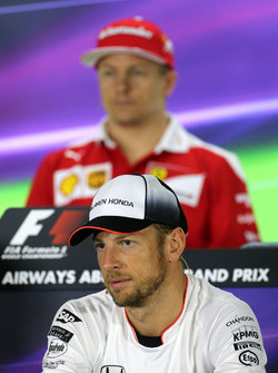 Jenson Button, McLaren durante la Conferencia de prensa