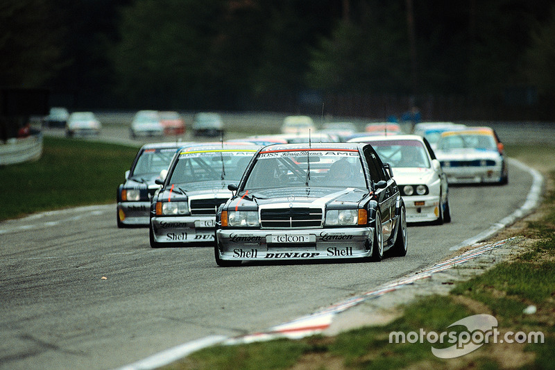 Гонка DTM в Хоккенхайме, 1991 год: лидирует Клаус Людвиг на AMG-Mercedes