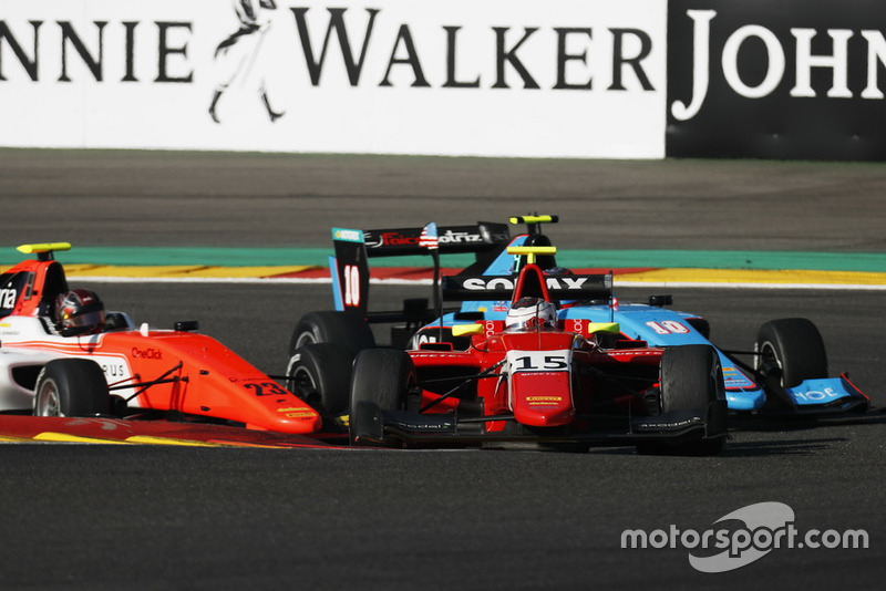 Julien Falchero, Arden International Devlin DeFrancesco, MP Motorsport et Juan Manuel Correa, Jenzer Motorsport