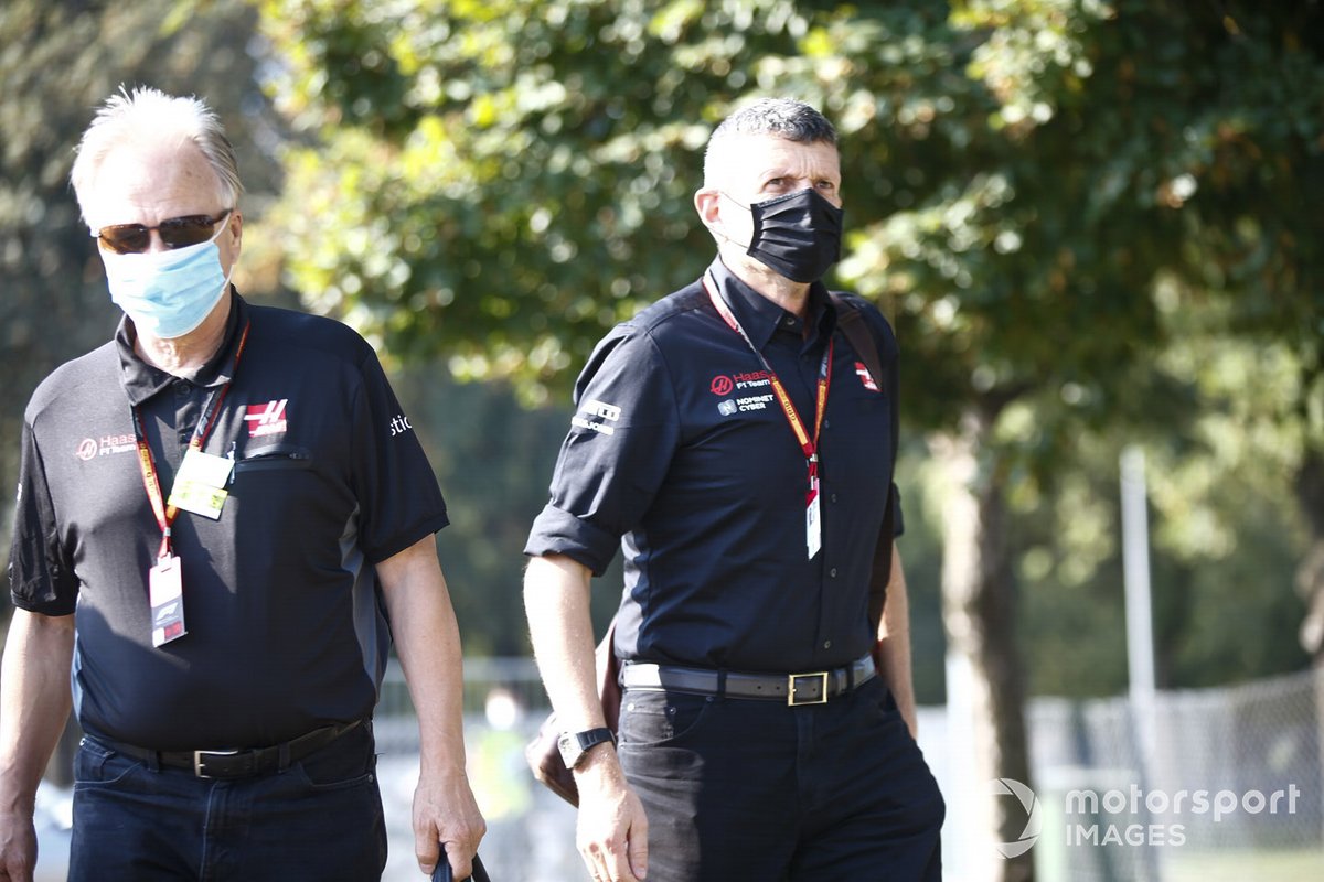 Guenther Steiner, Team Principal, Haas F1 and Gene Haas, Owner and Founder, Haas F1