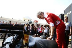 Maurizio Arrivabene, team principal Ferrari alla presentazione delle gomme larghe Pirelli