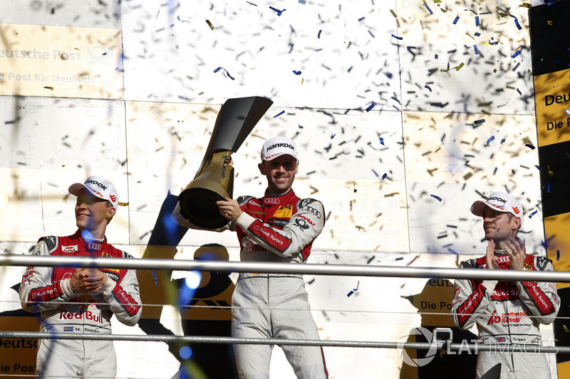 Чемпіонський подіум: Чемпіон Рене Раст, Audi Sport Team Rosberg, Audi RS 5 DTM