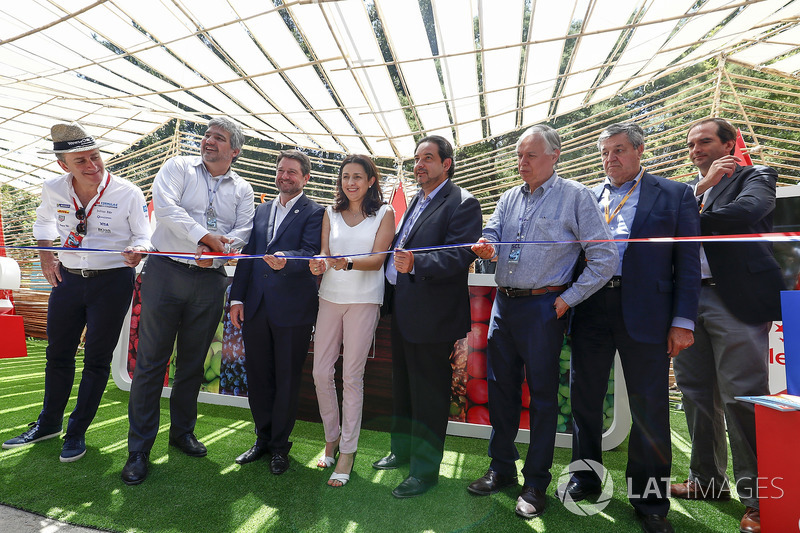 Alejandro Agag, Formula E CEO, CEO, Formula E at the Opening Ceremony for the Ciudad de Chile's E-Village stand