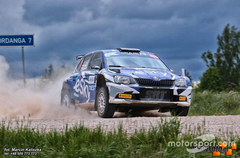 Łukasz Habaj, Daniel Dymurski, Skoda Fabia R5, Rally Liepaja, FIA ERC