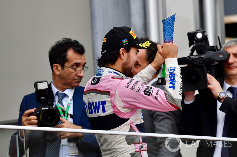 Серхіо Перес, Force India, на подіумі