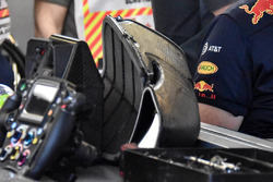 Dettaglio del motore di Daniel Ricciardo, Red Bull Racing RB14