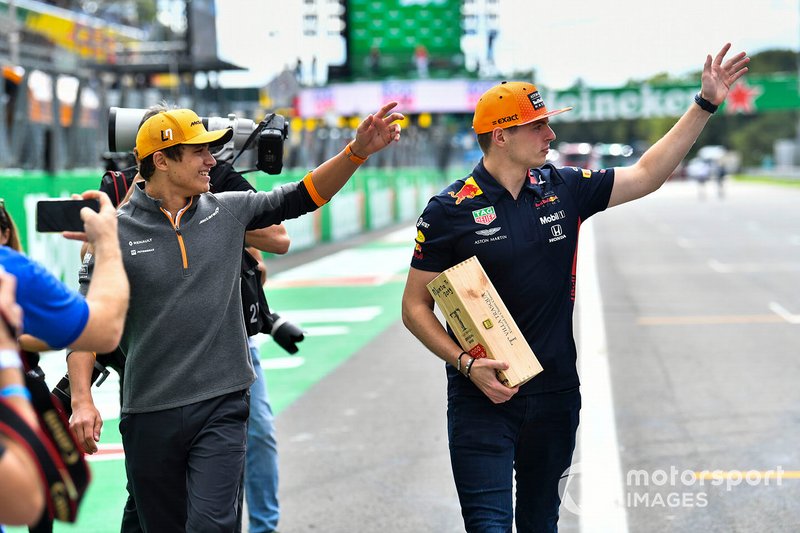 Lando Norris, McLaren, and Carlos Sainz Jr., McLaren