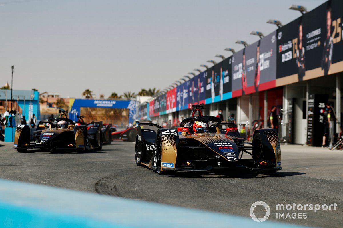 Jean-Eric Vergne, DS Techeetah, DS E-Tense FE20, Antonio Felix Da Costa, DS Techeetah, DS E-Tense FE20