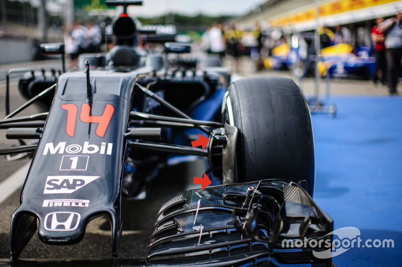 McLaren MP4-31: Frontflügel