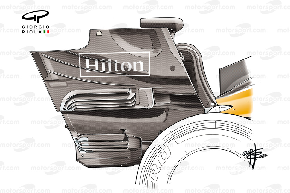 McLaren MCL35M arka kanadı