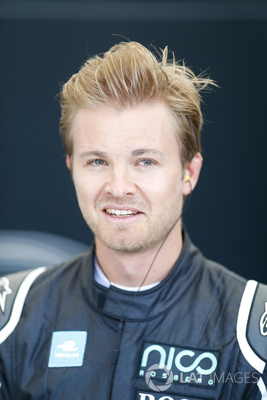 Nico Rosberg, Formula 1 World Champion, Formula E investor, drives the Formula E track car