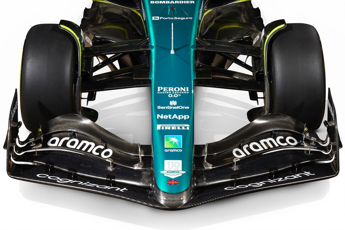 Aston Martin has gone for a more aggressive design with the AMR23 compared to its predecessor