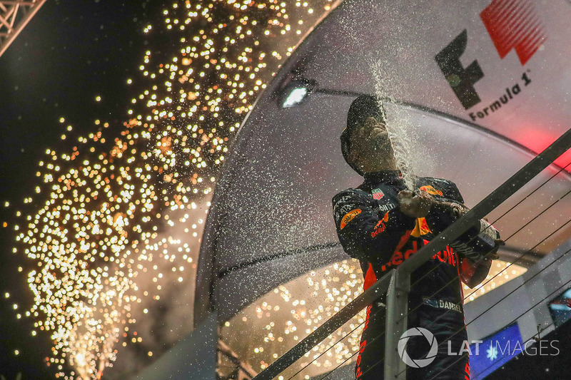 Podium: second place Daniel Ricciardo, Red Bull Racing