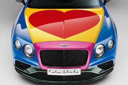 Bentley Continental GT V8 S Convertible art car door Sir Peter Blake