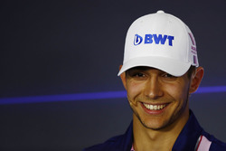 Esteban Ocon, Force India, in the press conference