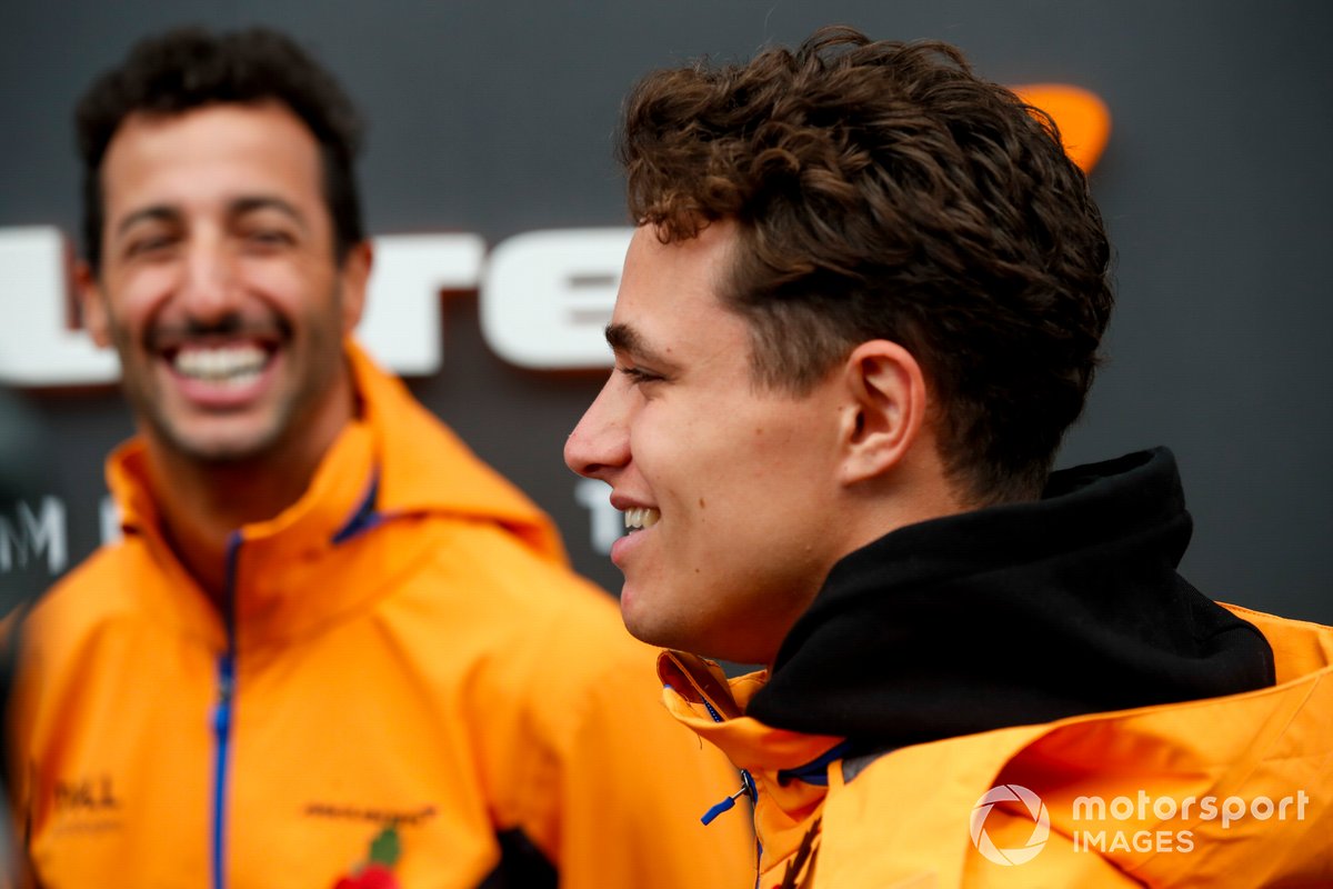 Lando Norris, McLaren en Daniel Ricciardo, McLaren