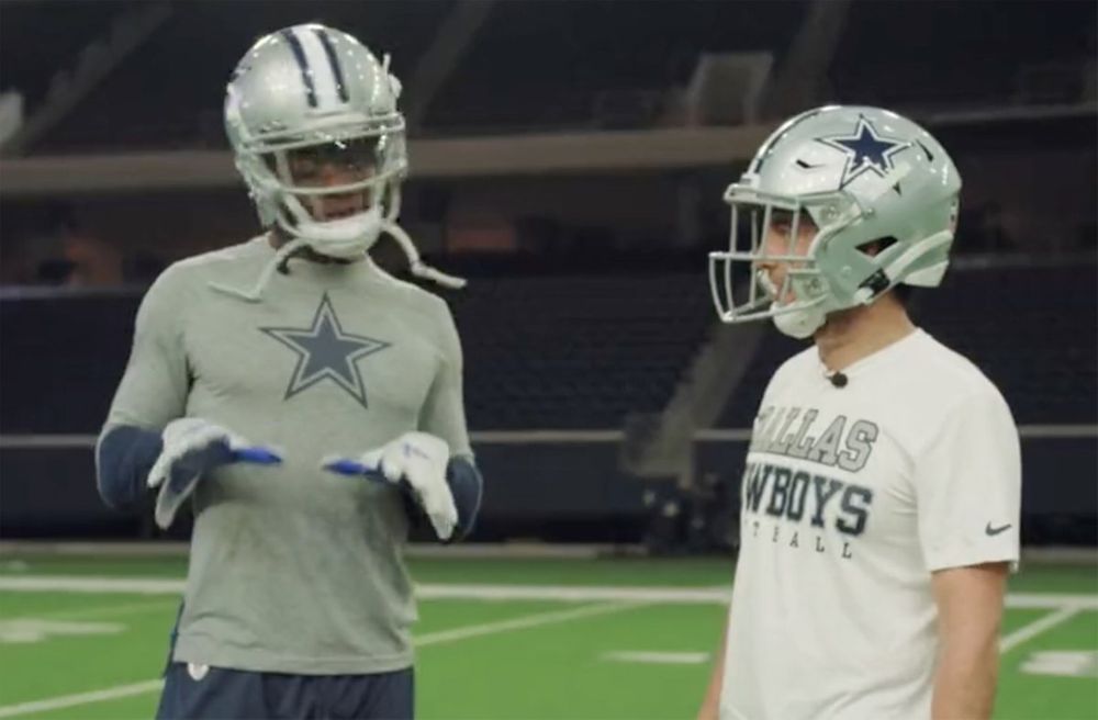 Sergio Pérez, Red Bull y Michael Gallup Dallas Cowboys