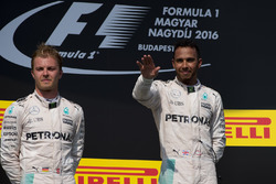 Lewis Hamilton, Mercedes, Nico Rosberg, Mercedes on the podium