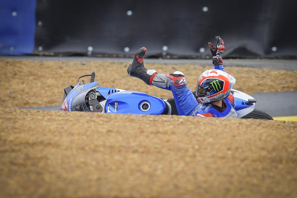 Alex Rins, Team Suzuki MotoGP crasht