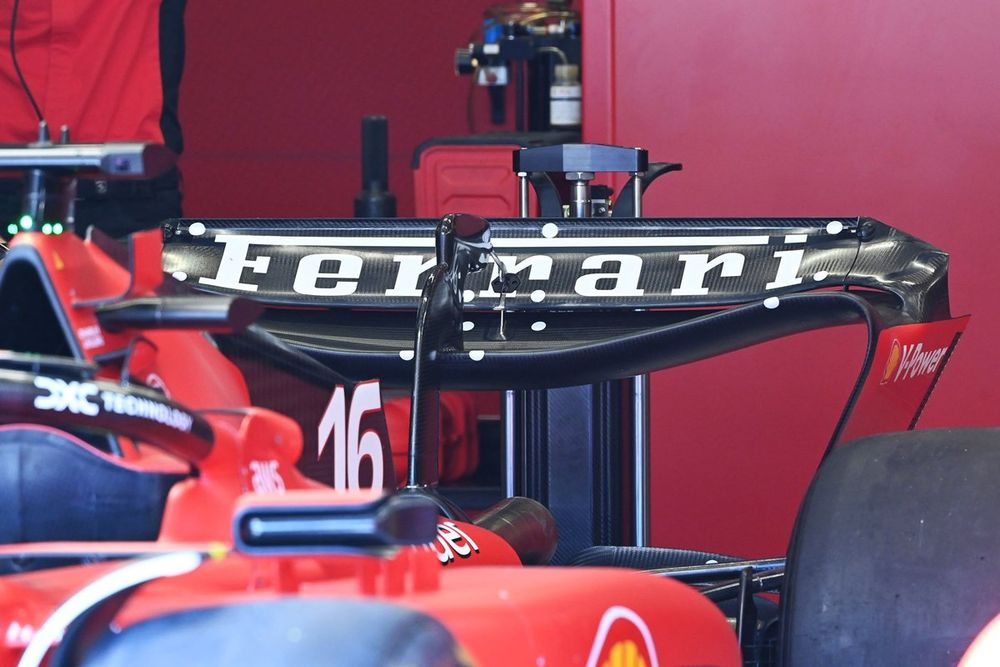 Ferrari SF-23 detalle del alerón trasero