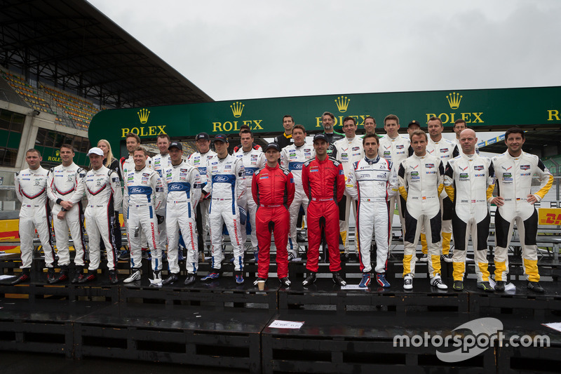 GTE Pro drivers group photo