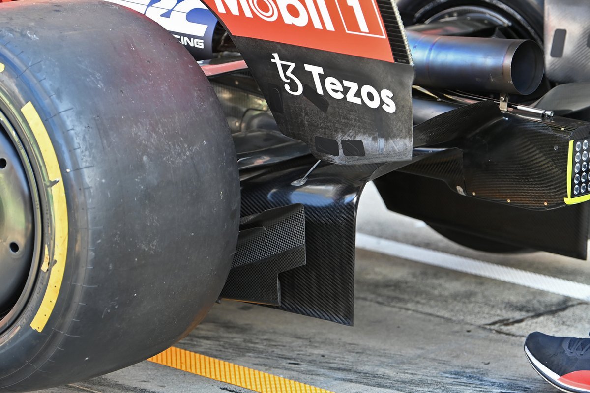 Detalle de la parte trasera del Red Bull Racing RB18
