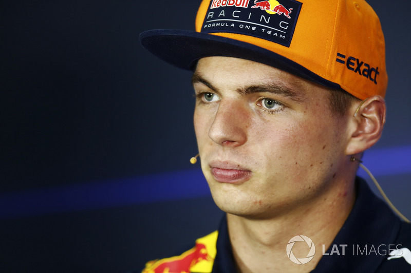 Max Verstappen, Red Bull Racing, in the FIA press conference