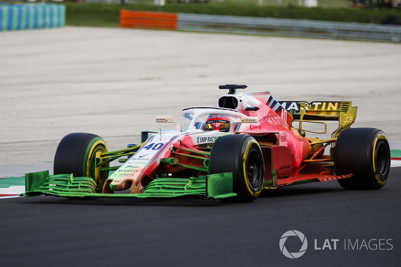 Robert Kubica, Williams FW41, avec de la peinture flow-viz