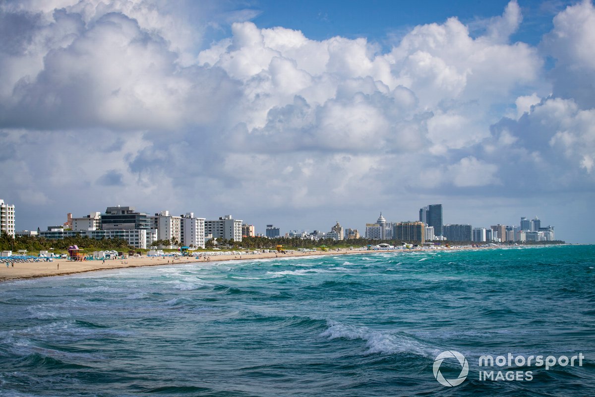 Pemandangan pantai Miami