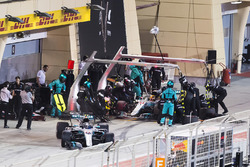 Valtteri Bottas, Mercedes AMG F1 W08; Lewis Hamilton, Mercedes AMG F1 W08