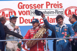 1. Niki Lauda, Ferrari; 2. Jody Scheckte, Wolfr; 3. Hans-Joachim Stuck, Brabham